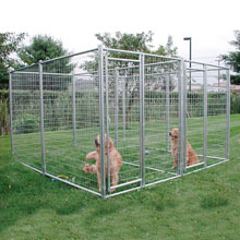Fencing &amp;amp; Containment - K9 Dog Kennels - Premium K-9 Clubhouse 10'W x 6'H x 10'L Duplex