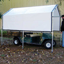 Tension Fabric Buildings - Name not found - Weathershield Equipment Grab Bag Canopy 6'W x 10'L
