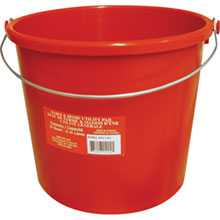 Seasonal Items - 10 Quart Feed/Utility Pail - Red