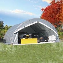 Tension Fabric Buildings - ClearSpan Value Line - Value Line 26'W Round Style Storage Master