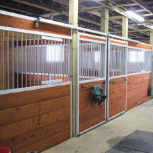 Equine Supplies - 12' Stall Front w/ Standard Sliding Door