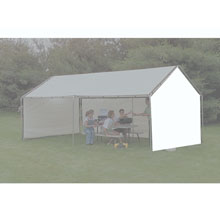 Canopies & Tents - 10'W White Gable End w/ Zippered Door