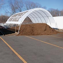 Tension Fabric Buildings - ClearSpan Manure/Compost Building 26'W x 12'H x 200'L