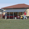 Tension Fabric Buildings - ClearSpan Carports - 11'W House Attached Carports