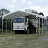 Tension Fabric Buildings - ClearSpan Carports - Medium 12'H Carport w/White Cover