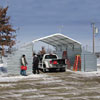 Tension Fabric Buildings - Garages &amp; Storage - Job Master Shop Building