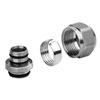 Building Materials - TekCoil Pex-Al-Pex Radiant Coil - TekCoil Red Pex-B Fittings &amp; Accessories - TekCoil&trade; Pex Connector Core