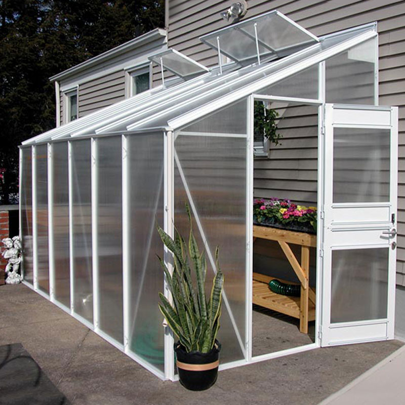 GrowSpan Estate Elite Attached Greenhouse - 6'4"W x 8'3"H ...