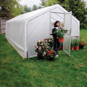 GrowSpan Gothic Hobby Pro Greenhouse - 16'W x 8'6