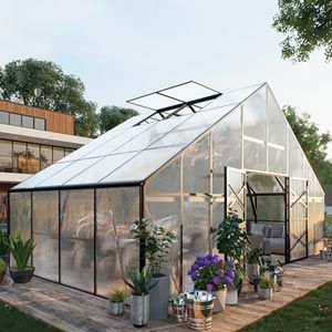 プレーヤー GREENHOUSE GrowSpan Estate Deluxe Large Greenhouse: 23'2”W x 12'11”H x 13'4”L