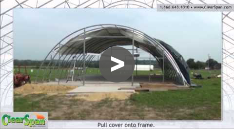 Installing a Hoop House Cover - YouTube Video