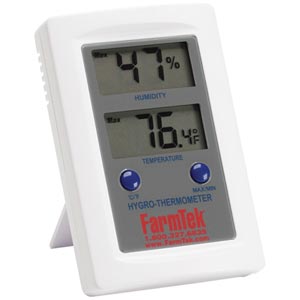 FarmTek Mini Digital Temperature & Humidity Meter 