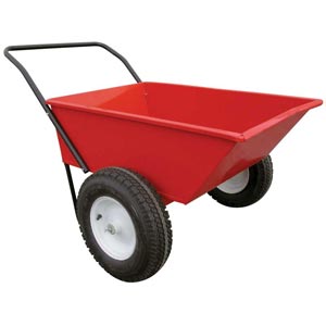  - EZ-Haul All-Purpose Red Metal Garden Cart