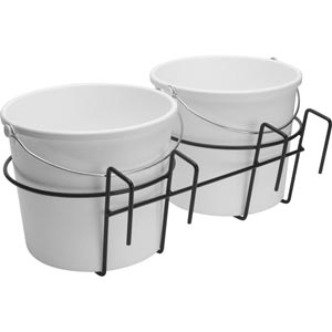 Double Bucket Holder - Fits over 2" x 4" Wooden Fencing