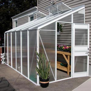  - GrowSpan Estate Elite Attached Greenhouse - 6'4