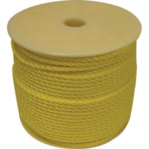 Yellow Polypropylene Rope - 5/16" x 600' Spool