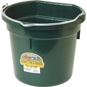 Flat-Back Green Bucket - 20 Quart