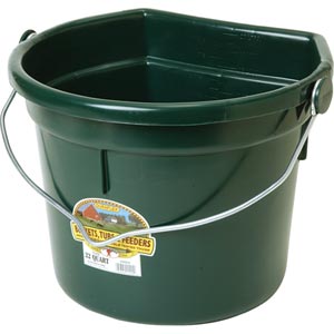 Flat-Back Green Bucket - 22 Quart