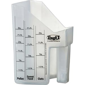  - Poly Feed Scoop w/Measurements