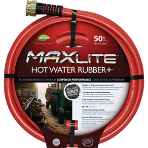 Swan MAXLite Hot Water Rubber+ Hose - 50'L