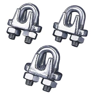 Galvanized Cable Clamp - 1/8"