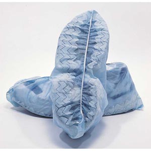 Disposable Blue Polypropylene Shoe Covers - 50 Pairs