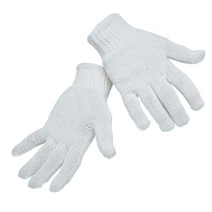 Cotton-Poly Knit Gloves - One Dozen