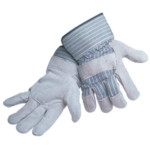 Leather Palm Gloves - Large