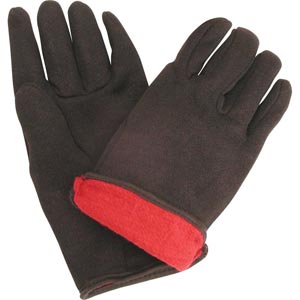  - Flannel Lined Jersey Gloves - One Dozen Pair