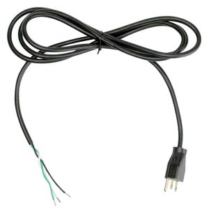Pig Tail Power Supply Cord 8' 15A, 220V, 16/3 SJT