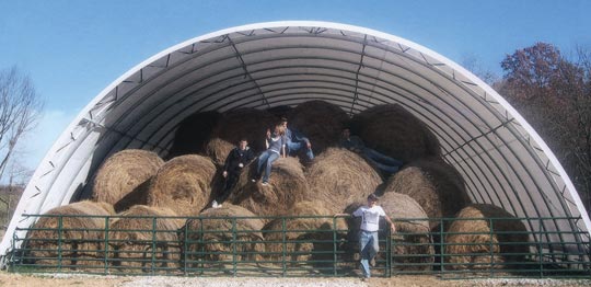 Hay storage cover hay bales - FarmTek