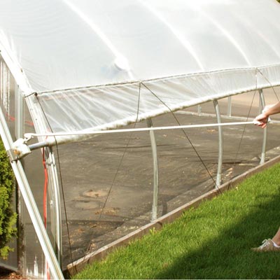 greenhouse side wall crank roll up for ventilation 