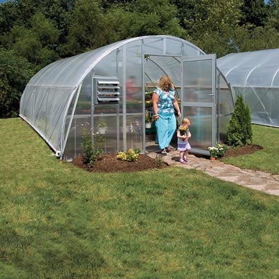 Growspan Round Premium Greenhouse Kits Natural Gas Farmtek