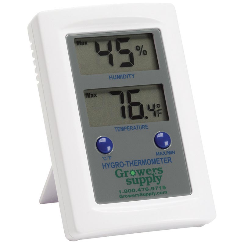 Growers Supply Mini Digital Temperature & Humidity Meter FarmTek