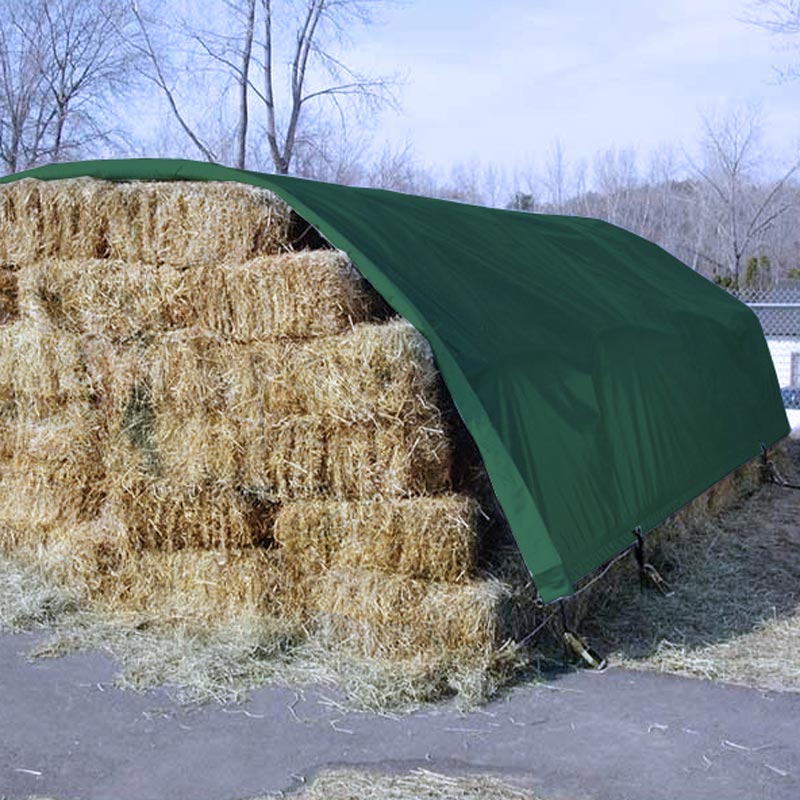 12.5 oz. Custom Tarp w/Pockets Green FarmTek