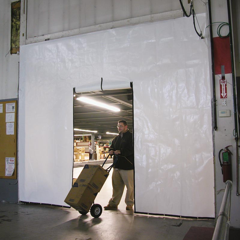 10 oz. Custom Tarp w/ Grommets White / Fabric Room Divider FarmTek