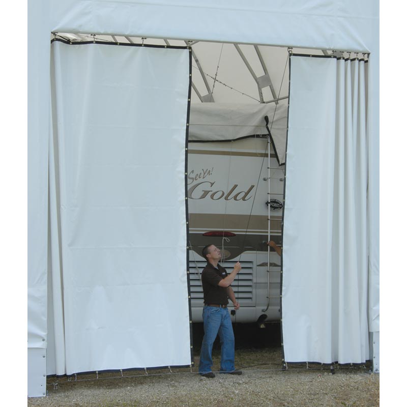 12.5 oz. Custom Tarp w/Grommets or DrawCurtain Fabric Room Divider