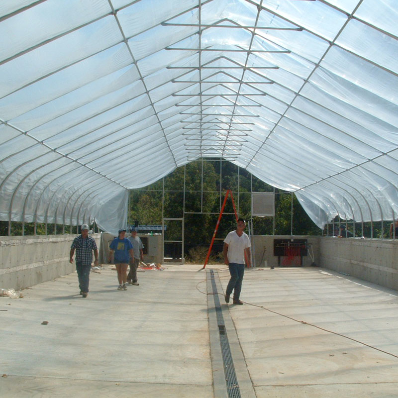 GrowSpan Gothic Pro Greenhouse System 26'W x 28'L Film & RollUp Sides Propane FarmTek