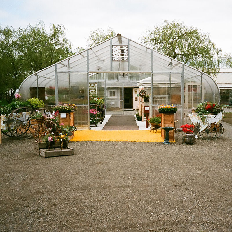 GrowSpan Gothic Pro Greenhouse System 26'W x 28'L Film & RollUp Sides Propane FarmTek