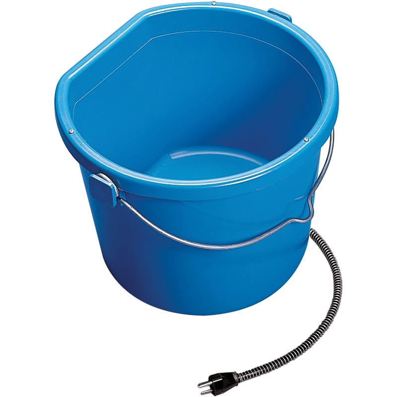20 Quart Heated Flat Back Bucket FarmTek