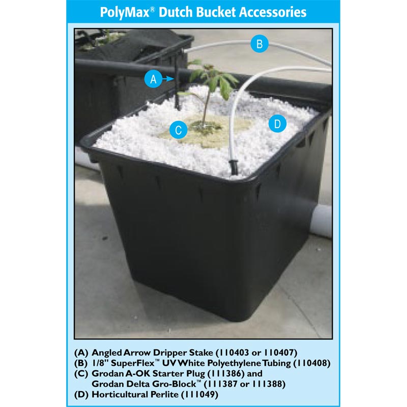 HydroCycle H224 Dutch Bucket System Open System FarmTek