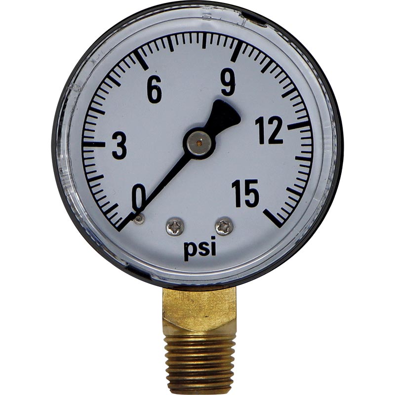ABS Pressure Gauge 21/2" 0100 PSI FarmTek